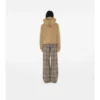 Chaqueta corta acolchada de nailon con capucha