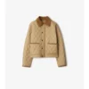 Chaqueta corta de nailon acolchada