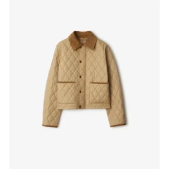 Chaqueta corta de nailon acolchada