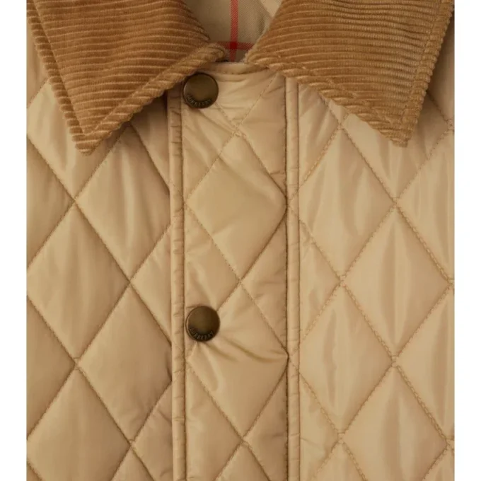 Chaqueta corta de nailon acolchada