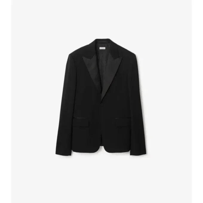 Chaqueta de esmoquin de lana Grain De Poudre