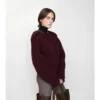 Chaqueta de lana con pañuelo desmontable