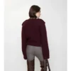 Chaqueta de lana con pañuelo desmontable