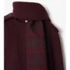 Chaqueta de lana con pañuelo desmontable