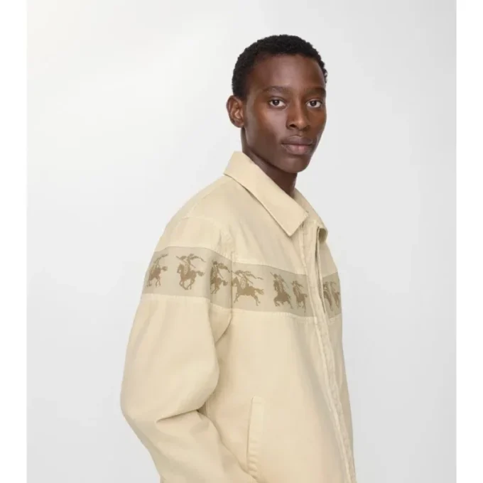 Chaqueta de lona de algodón «Galloping Knight»