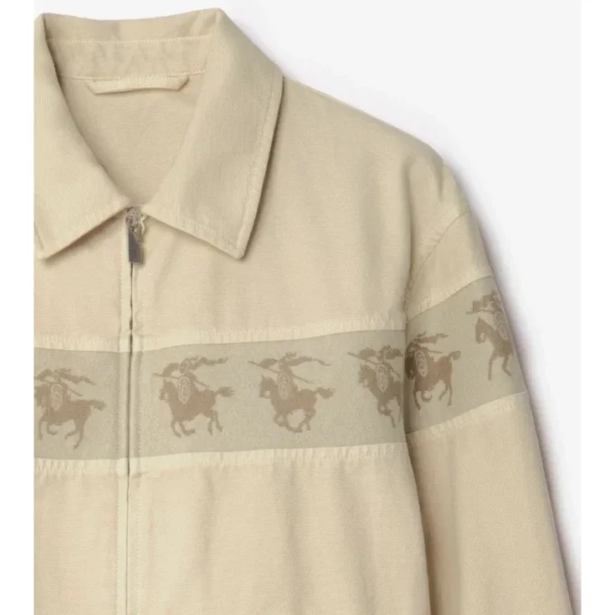 Chaqueta de lona de algodón «Galloping Knight»