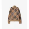 Chaqueta de mezcla de lana y mohair con estampado de cuadros