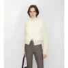 Chaqueta de nailon y lana con Check-Stitch