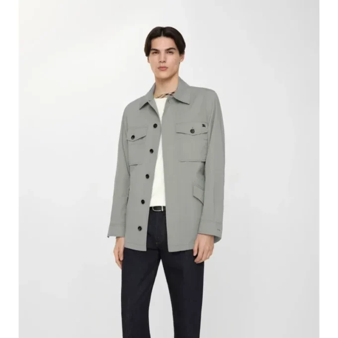 Chaqueta de sarga de algodón