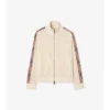 Chaqueta deportiva de algodón con ribetes