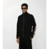 Chaqueta deportiva de algodón con ribetes