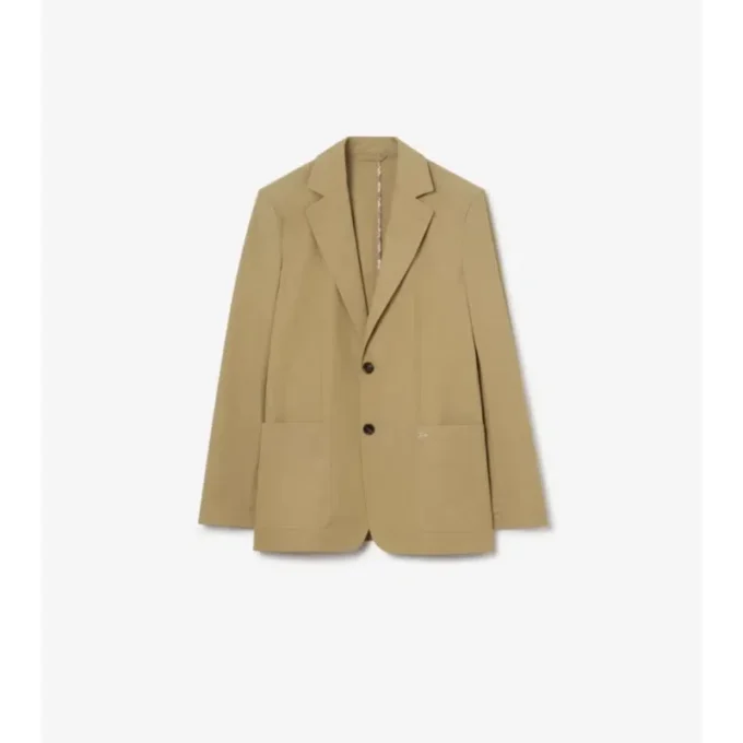 Chaqueta entallada de algodón técnico