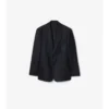 Chaqueta entallada de lana a cuadros