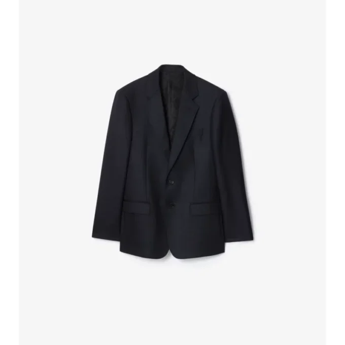 Chaqueta entallada de lana a cuadros