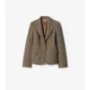 Chaqueta entallada de lana Mouliné