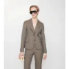 Chaqueta entallada de lana Mouliné