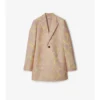 Chaqueta entallada de lana rosa