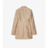 Chaqueta entallada de lana rosa