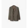 Chaqueta entallada de lana «sharkskin»