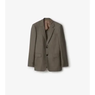 Chaqueta entallada de lana «sharkskin»