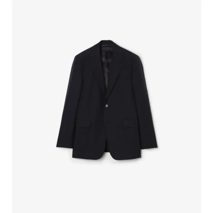 Chaqueta entallada de lana y mohair