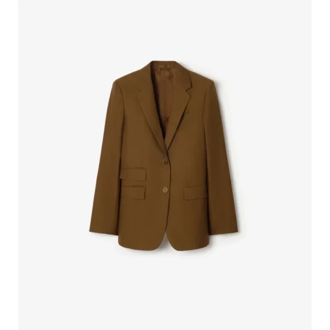 Chaqueta entallada de lana y mohair