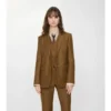 Chaqueta entallada de lana y mohair