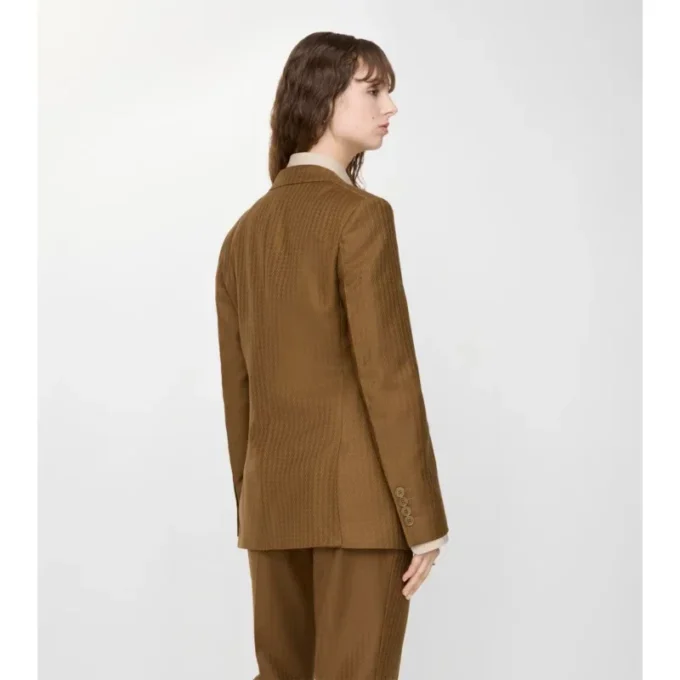 Chaqueta entallada de lana y mohair