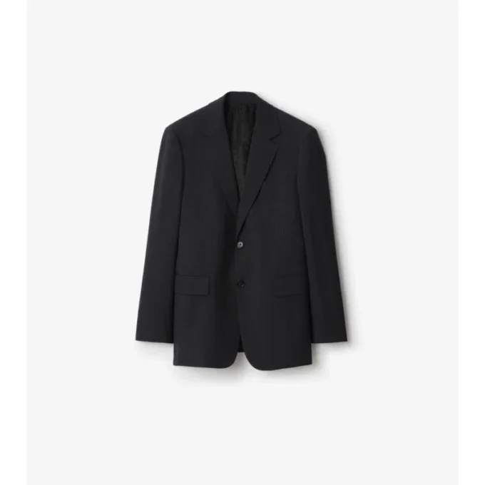 Chaqueta entallada de mezcla de lana