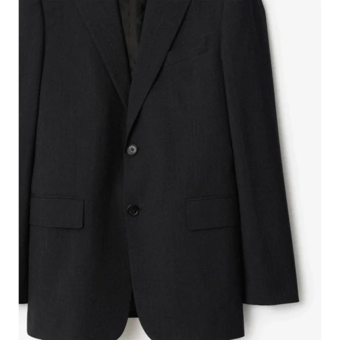 Chaqueta entallada de mezcla de lana