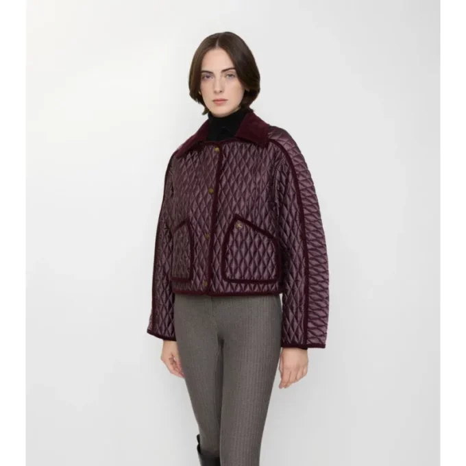 Chaqueta Floriston corta de nailon acolchado