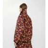 Chaqueta Floriston de nailon acolchado con estampado de hojas de geranio