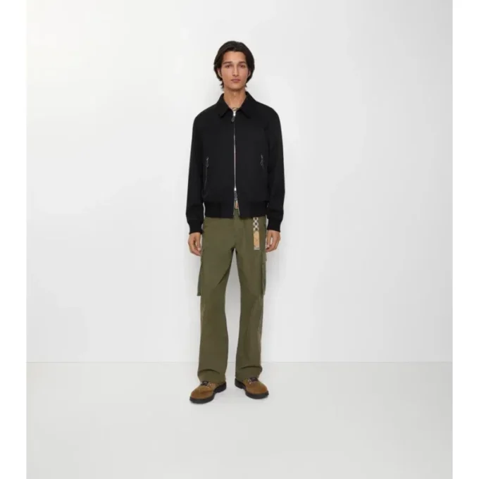 Chaqueta Harrington de gabardina