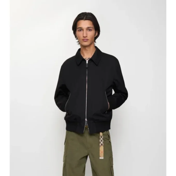 Chaqueta Harrington de gabardina