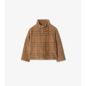 Chaqueta Harrington de pana a cuadros