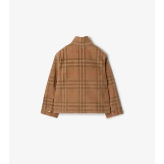 Chaqueta Harrington de pana a cuadros