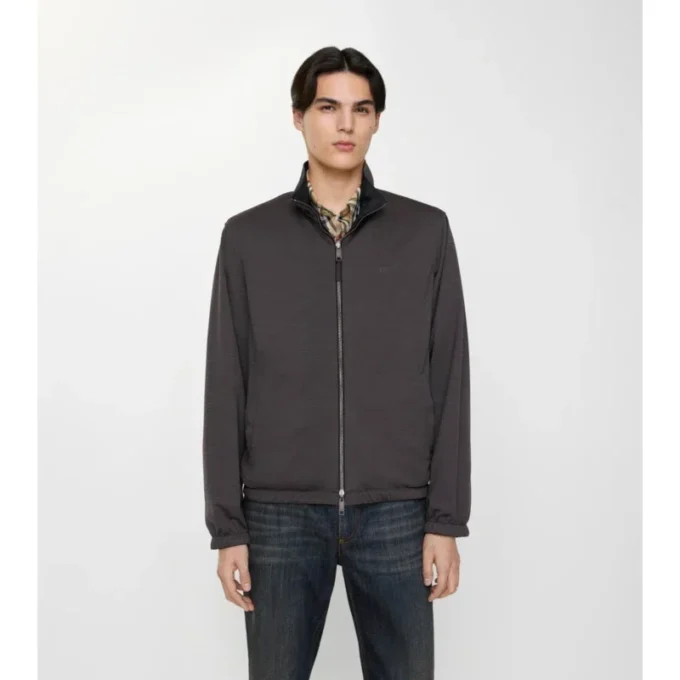 Chaqueta Harrington reversible de algodón