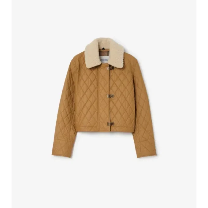 Chaqueta Howle de algodón acolchado con cuello de piel de cordero