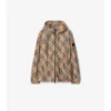 Chaqueta ligera con estampado de cuadros