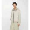 Chaqueta reversible con capucha y estampado de cuadros