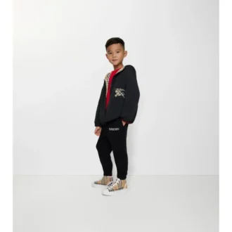 Chaqueta reversible con capucha y estampado de cuadros