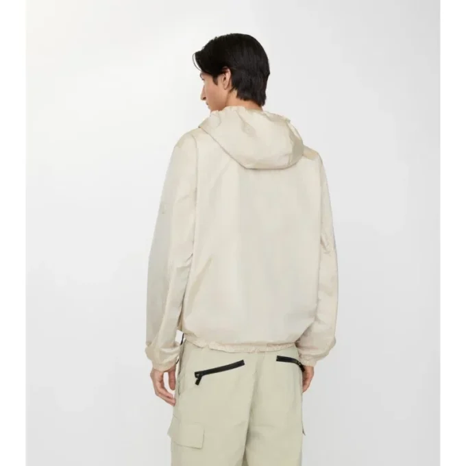 Chaqueta reversible con capucha y estampado de cuadros
