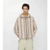 Chaqueta reversible con capucha y estampado de cuadros