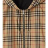 Chaqueta reversible con capucha y estampado de cuadros