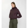 Chaqueta reversible con capucha y estampado de cuadros, de corte corto