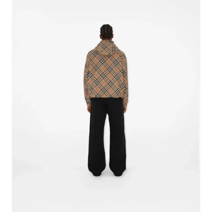 Chaqueta reversible con estampado de cuadros