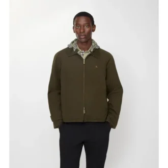 Chaqueta reversible de algodón a cuadros