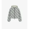 Chaqueta reversible de cuadros corta
