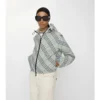 Chaqueta reversible de cuadros corta