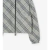 Chaqueta reversible de cuadros corta